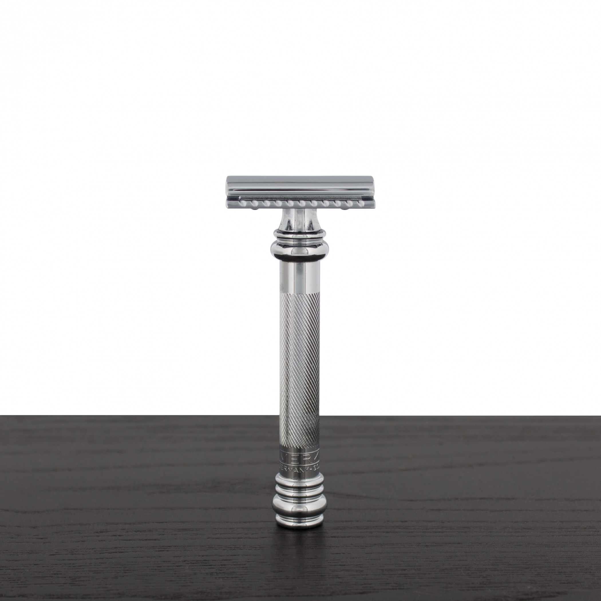 Merkur 38C HD Long Handle Barber Pole Safety Razor - West Coast